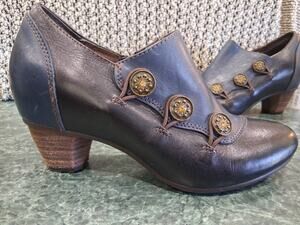 Spring Step L’ Artiste Greentea Booties Ankle Boots Sz 6.5/7 Victorian Witchy